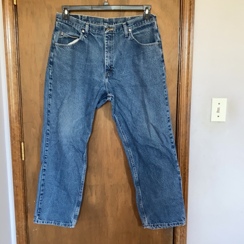 Wrangler relaxed fit jean 38x30 cotton denim - Picture 7 of 17